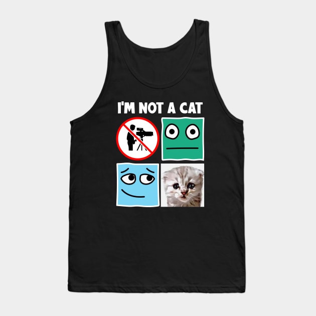 I'm Not A Cat Tank Top by AngelFlame